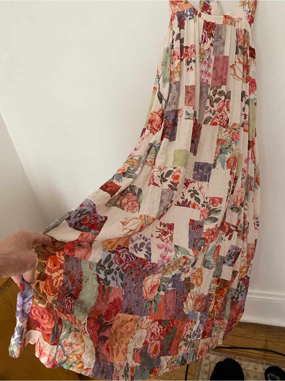 Anthropologie adorable Floral Patchwork Maxi Dress! So M
